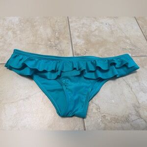 Roxy Teal Ruffle Bikini Bottoms